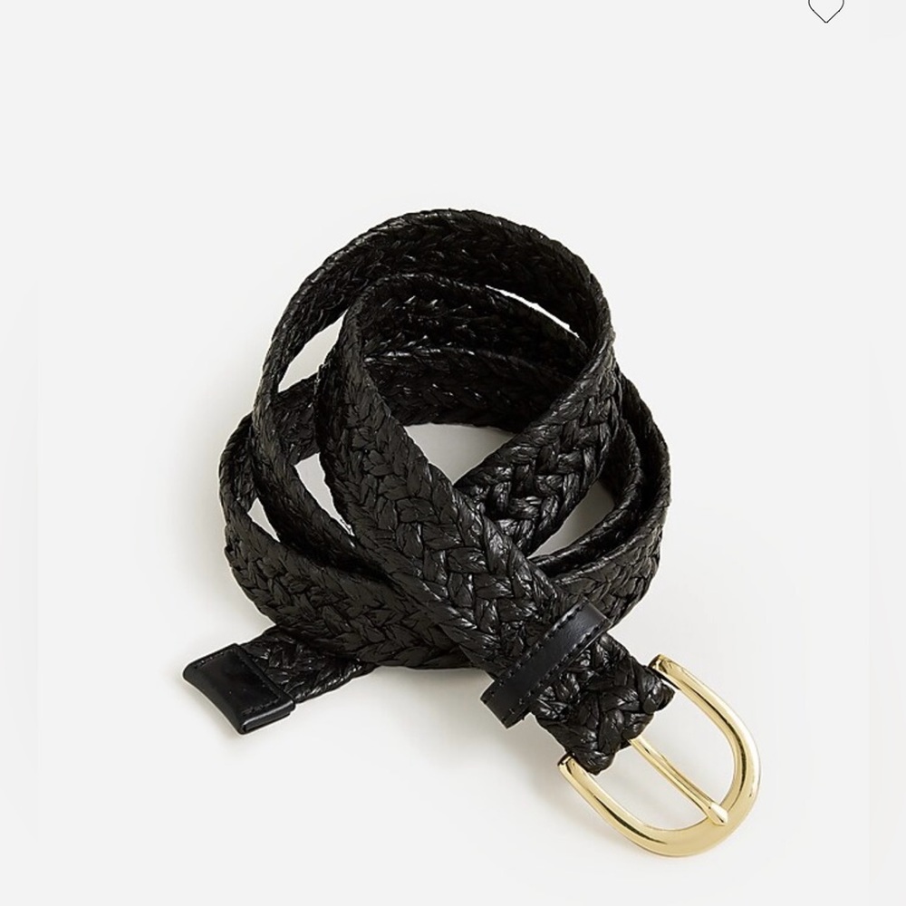 J.crew Classic belt in raffia